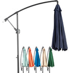 Lazyspace Freischwebender Sonnenschirm für den Außenbereich, 294 cm, winkelverstellbar für Gärten, Strände, Hinterhöfe, ohne Ständer